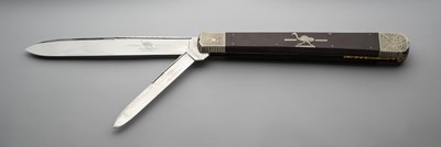 Lot 650 - A FINE AND RARE LARGE FOLDING KNIFE FOR EXHIBITION, LOCKWOOD BROTHERS, SHEFFIELD, MID-19TH CENTURY