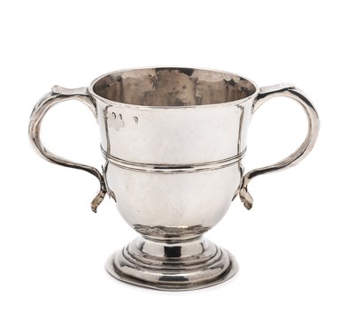 Lot 244 - A GEORGE I SILVER TWO-HANDLED CUP, SETH LOFTHOUSE, LONDON, 1715