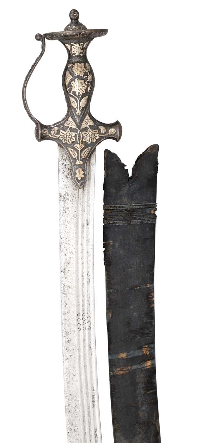 Lot 44 - AN INDIAN SWORD (TALWAR) WITH