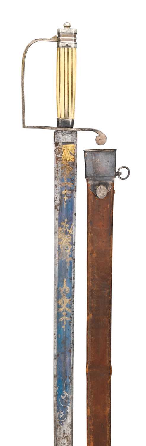 Lot 144 - ËœA SILVER-HILTED OFFICER'S SPADROON