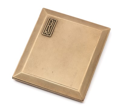 Lot 253 - A GOLD CIGARETTE CASE, ASPREY & CO. LTD., LONDON, 1922