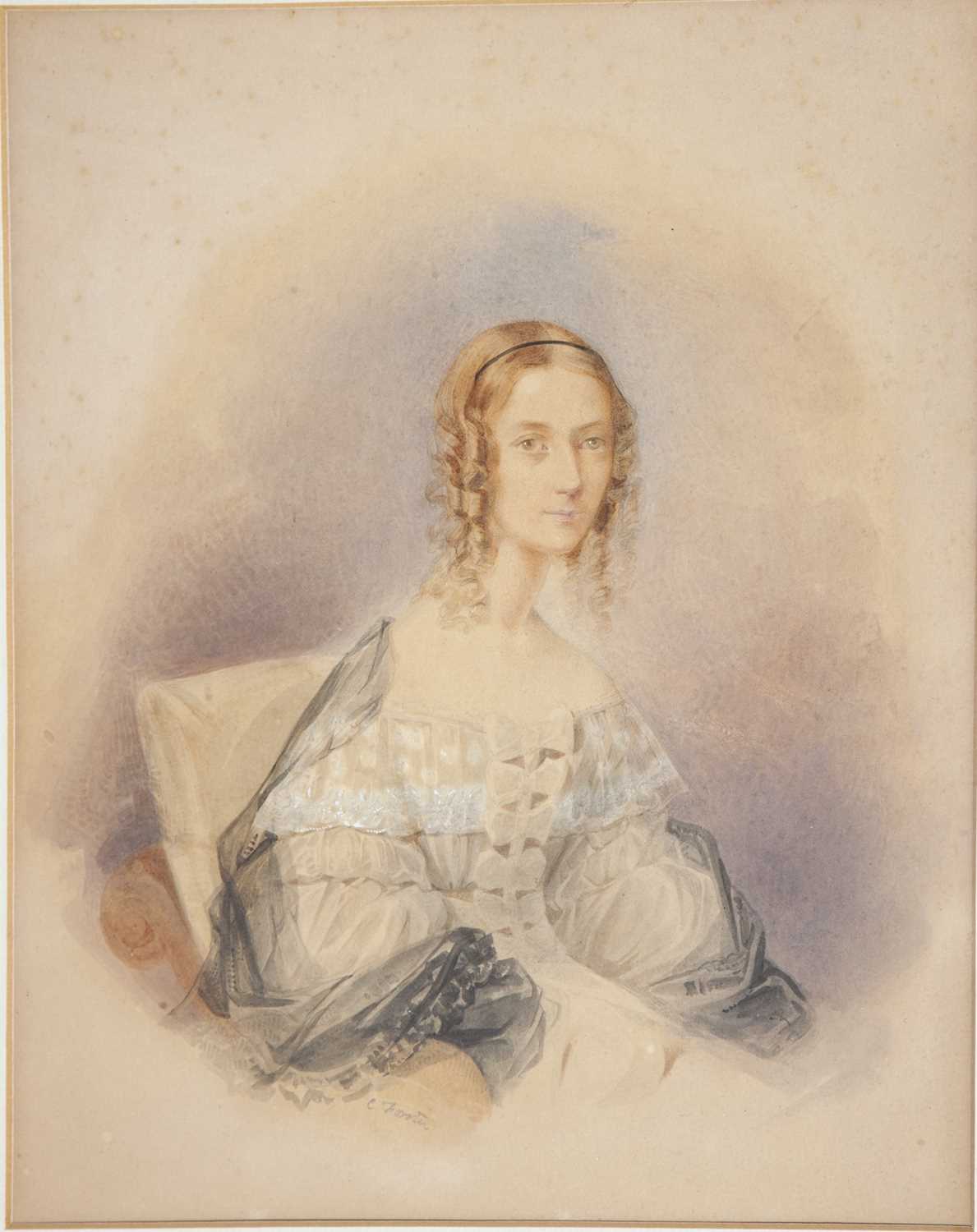 Lot 51 - C. FORSTER (19TH CENTURY) PORTRAIT OF JANE