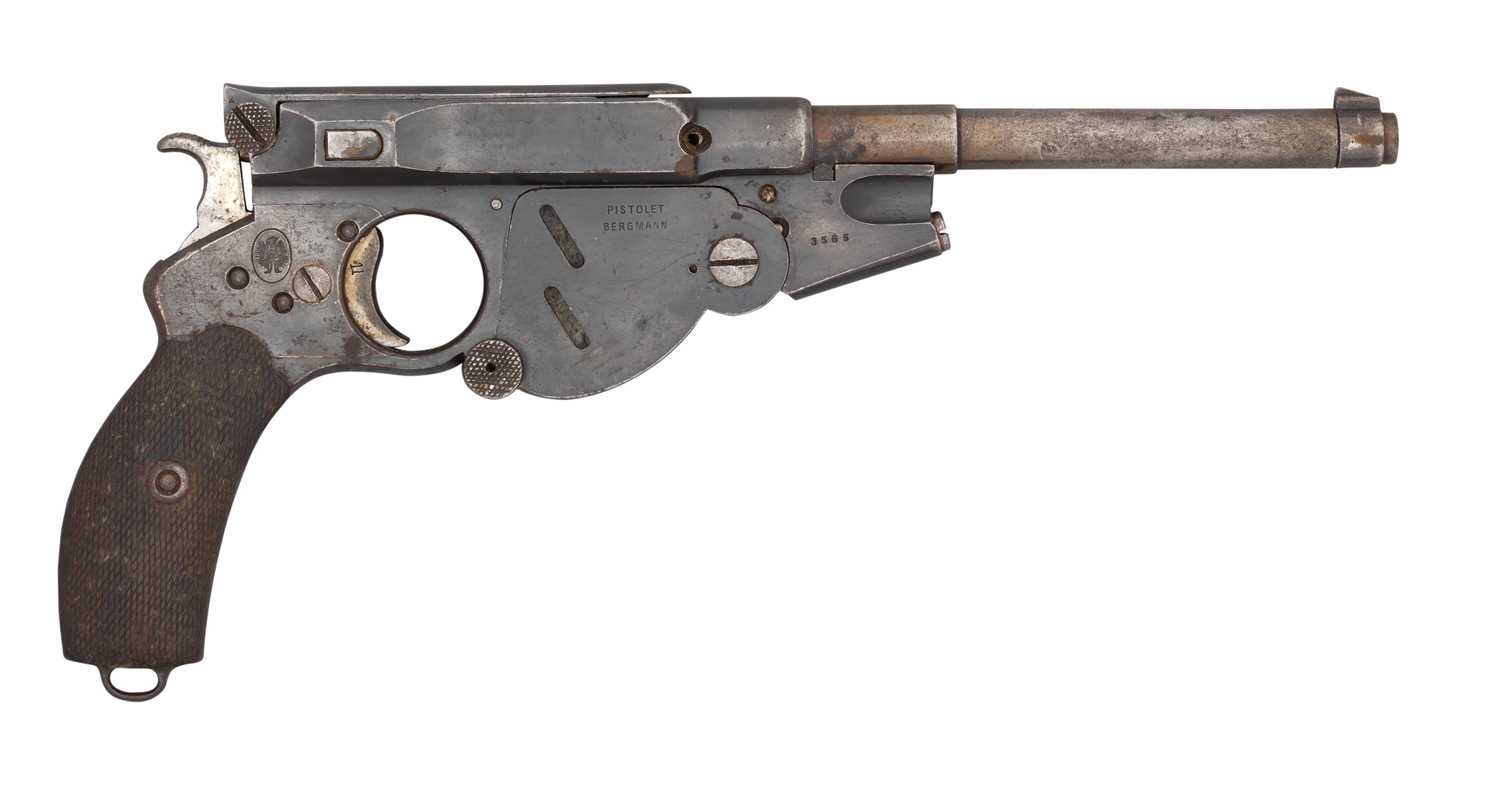 Lot 348 - A RARE 8MM (BERGMANN) BERGMANN NO.4/1896 SELF-LOADING PISTOL