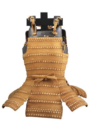 Lot 20 - **A JAPANESE CUIRASS (DÃ•) OF HARAMAKI TYPE IN 15TH CENTURY STYLE