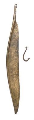 Lot 53 - **A FISH KNIFE AND A FISH HOOK