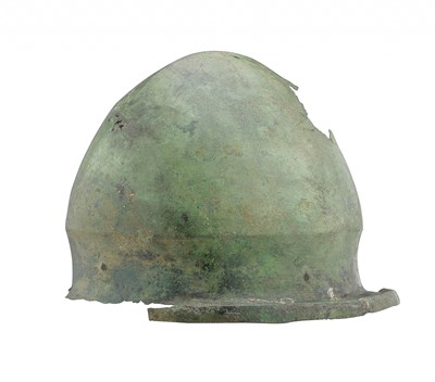 Lot 57 - **A GREEK BRONZE HELMET