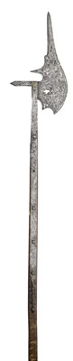 Lot 115 - **A HALBERD IN GERMAN OR SWISS 15TH CENTURY STYLE