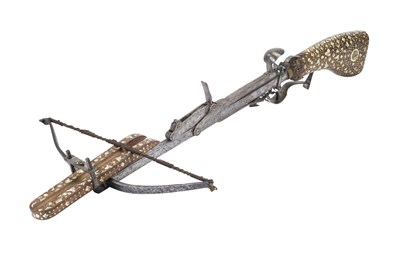 Lot 260 - **A HIGHLY DECORATED STONEBOW (SCHNEPPER) IN 17TH CENTURY STYLE