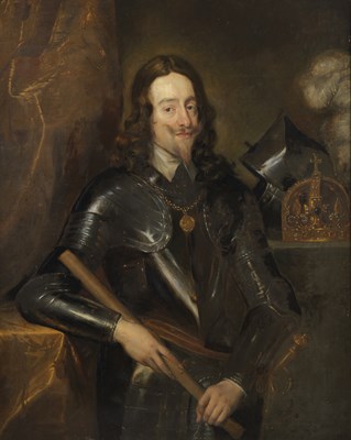 Lot 281 - **AFTER SIR ANTHONY VAN DYCK (1599-1641), 17TH CENTURY PORTRAIT OF CHARLES I