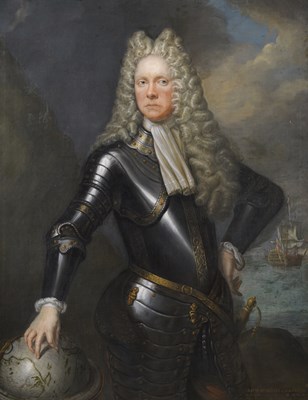 Lot 284 - **ENGLISH SCHOOL, CIRCA 1710 PORTRAIT OF CAPTAIN ROBERT CHADWICK