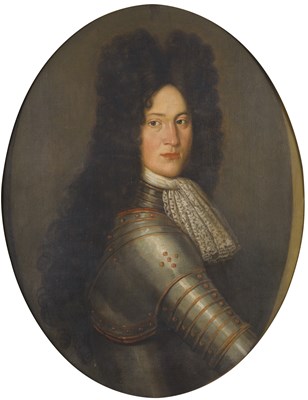 Lot 286 - **AUSTRIAN SCHOOL, EARLY 18TH CENTURY PORTRAIT OF A GENTLEMAN IN ARMOUR