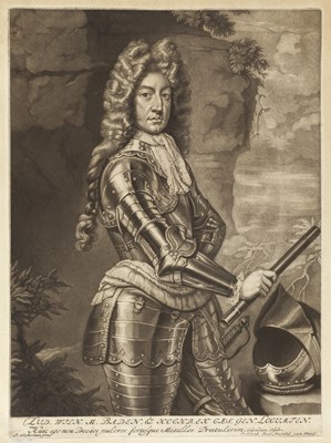 Lot 291 - **P. SCHENK AFTER J. CLOSTERMAN, LATE 17TH/ EARLY 18TH CENTURY LUDWIG WILHELM MARKGRAF VON BADEN