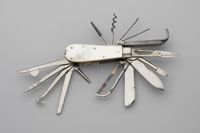 Lot 744 - A MULTI-BLADED PENKNIFE, H. YOULE, 23 BURGESS STREET, SHEFFIELD