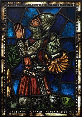 Lot 322 - **A GERMAN STAINED GLASS PANEL