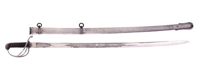 Lot 7 - A VICTORIAN OFFICER's SWORD BY PARKER FIELD & SONS 233 HIGH HOLBORN LONDON with etched regulation bl