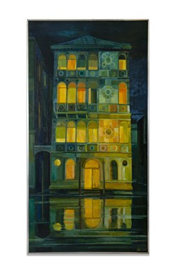 Lot 72 - PETER BERRISFORD (b.1932) PALAZZO DARIO,...