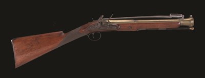 Lot 62 - A FLINTLOCK BLUNDERBUSS BY W. PARKER