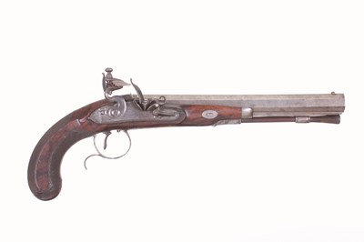 Lot 67 - A FLINTLOCK DUELLING PISTOL BY W. PARKER