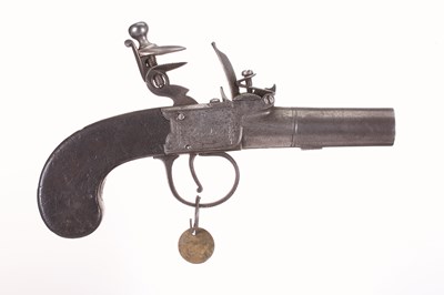 Lot 83 - A FLINTLOCK POCKET PISTOL OF THE GREAT MARLBOROUGH STREET POLICE OFFICE