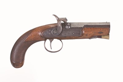 Lot 98 - A PERCUSSION TRAVELLING PISTOL BY WILLIAM PARKER