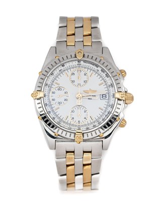 Lot 272 - BREITLING, CHRONOMAT, REF.13050.1: GENTLEMAN'S STAINLESS STEEL AND GOLD BRACELET WATCH