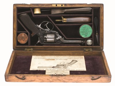 Lot 103 - AN 80 BORE TRANTER FIVE-SHOT PERCUSSION REVOLVER NO. N16279T