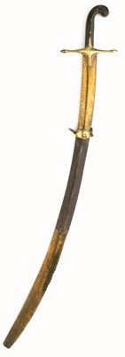 Lot 111 - A TURKISH SHAMSHIR