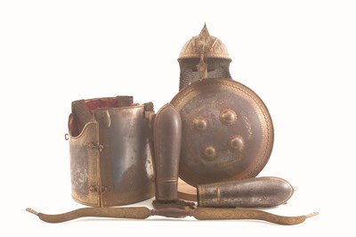 Lot 137 - A FINE INDIAN DECORATED GARNITURE