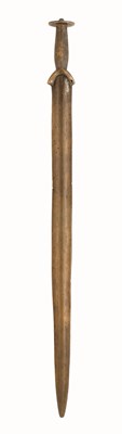 Lot 159 - A BRONZE SWORD