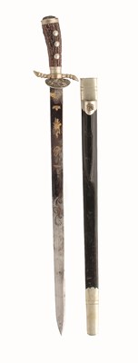 Lot 189 - A GERMAN HUNTING SWORD