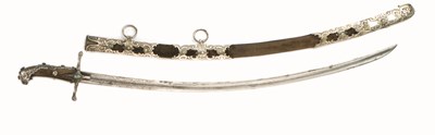 Lot 198 - FINE EAST EUROPEAN SILVER-MOUNTED SABRE