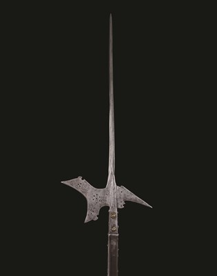 Lot 222 - A GERMAN HALBERD