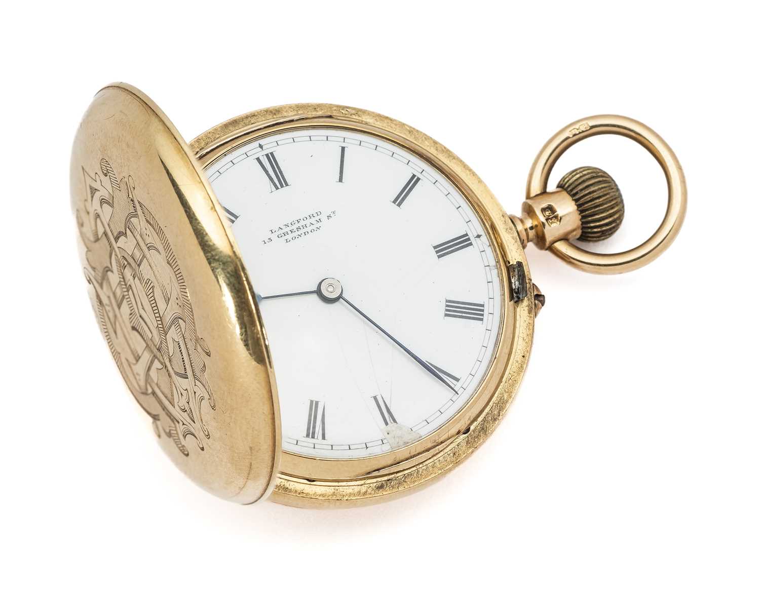 Lot 264 - A VICTORIAN GOLD HUNTER POCKET WATCH, CIRCA 1891