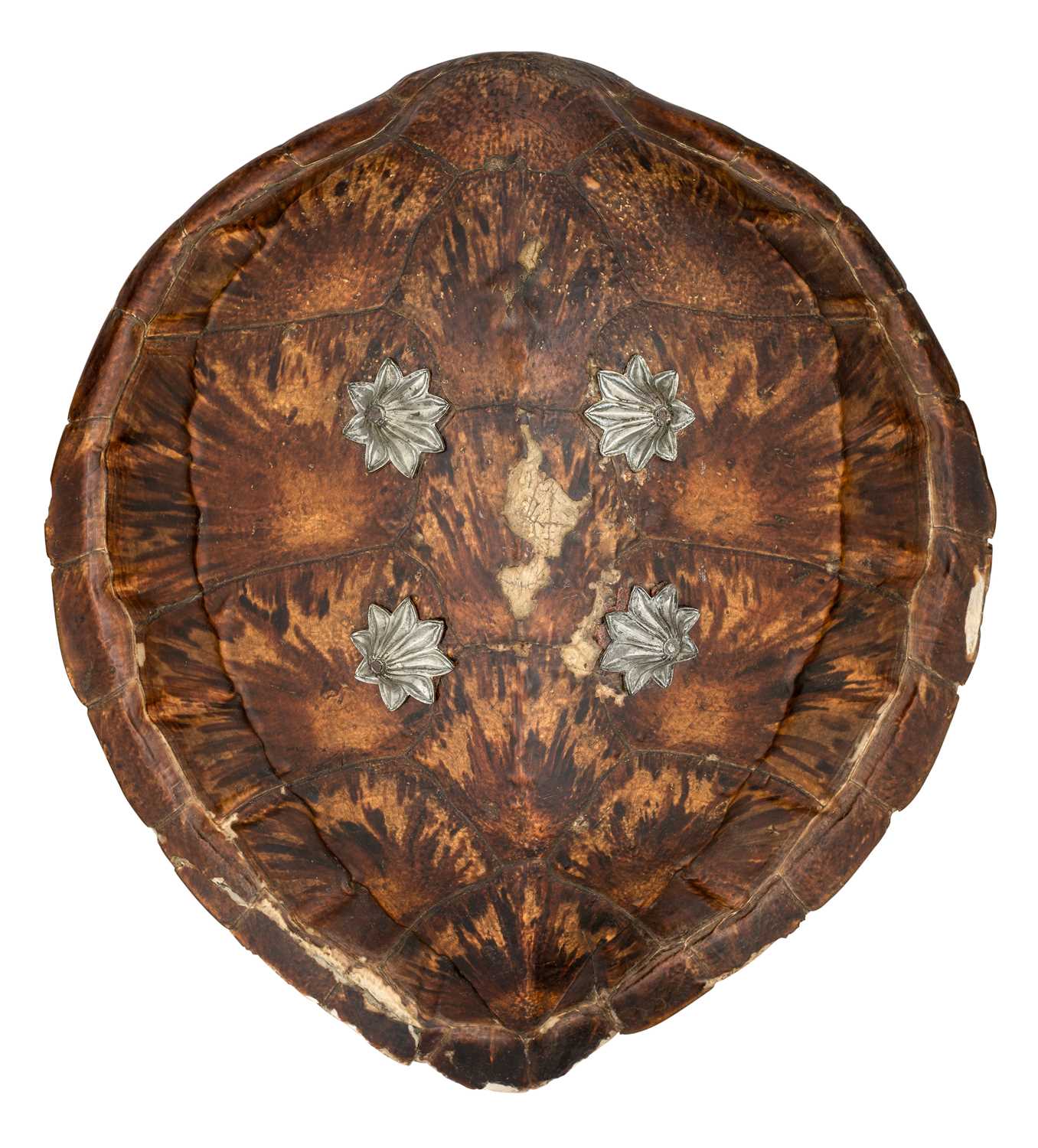 Lot 192 - A RARE INDIAN TURTLE SHELL SHIELD, 19TH