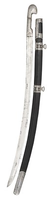 Lot 169 - A CAUCASIAN SILVER-MOUNTED SWORD (SHASQA), LATE 19TH/EARLY 20TH CENTURY