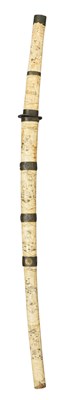 Lot 8 - A JAPANESE BONE-MOUNTED SWORD (WAKIZASHI)