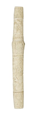 Lot 10 - A JAPANESE BONE-MOUNTED DAGGER (TANTO)