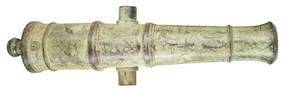 Lot 26 - A RARE CHINESE BRONZE CANNON