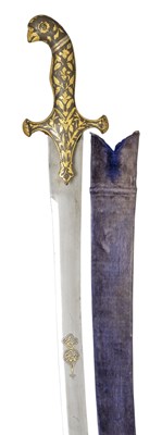 Lot 51 - **A PERSIAN SWORD (SHAMSHIR)