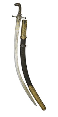 Lot 54 - **A PERSIAN SWORD (SHAMSHIR)