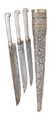 Lot 76 - **A RARE OTTOMAN SILVER-MOUNTED TROUSSE
