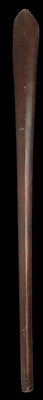 Lot 101 - A SOLOMON ISLANDS PADDLE CLUB AND THREE SPEARS