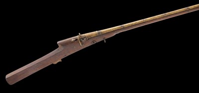 Lot 103 - A 16 BORE INDIAN MATCHLOCK GUN