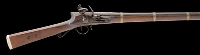 Lot 107 - AN 8 BORE INDIAN FLINTLOCK MUSKET FROM THE ARMOURY OF THE MIR AKBAR ALI KHAN SIKANDER JAH