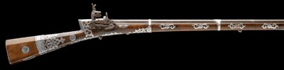 Lot 112 - A 16 BORE OTTOMAN MIQUELET-LOCK RIFLE