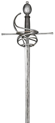 Lot 135 - A SWEPT-HILT RAPIER