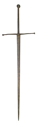 Lot 161 - A RARE TWO-HAND SWORD