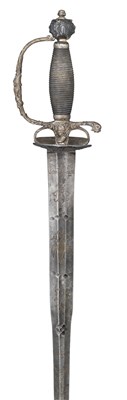 Lot 174 - A FINE SILVER-HILTED SMALL-SWORD