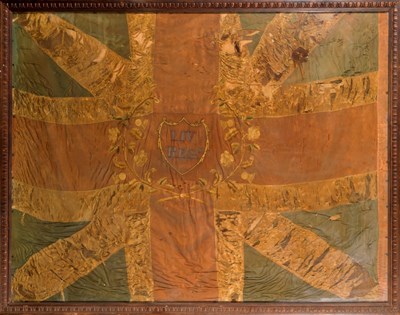 Lot 243 - THE KING'S COLOUR, 54TH (WEST NORFOLK) REGIMENT OF FOOT, CIRCA 1795-1801