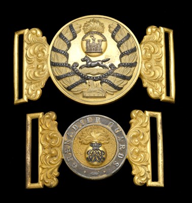 Lot 246 - **TWO WAIST BELT CLASPS TO THE INNISKILLING FUSILIERS AND GRENADIER GUARDS